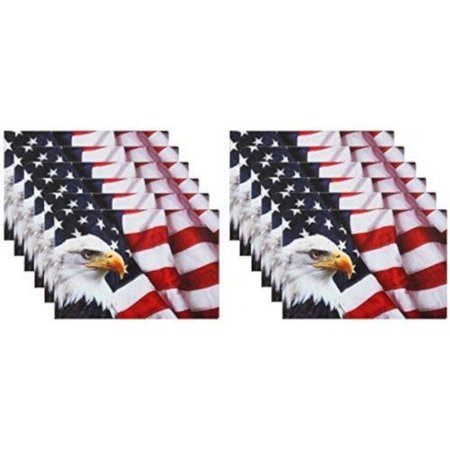 Sunburst Systems Decal Eagle Flage 3 in x 4.5 in 12-Pack PK 6211